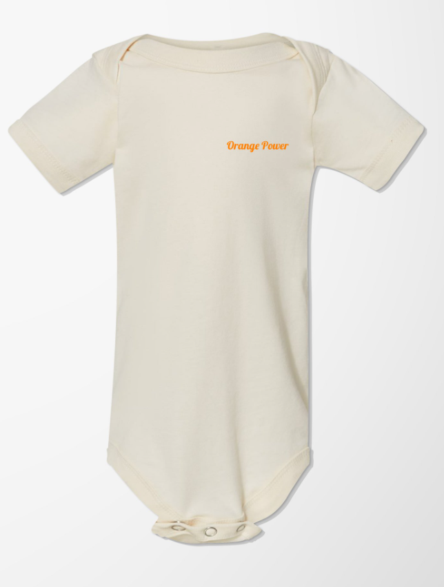 Orange Power Baby Onesie